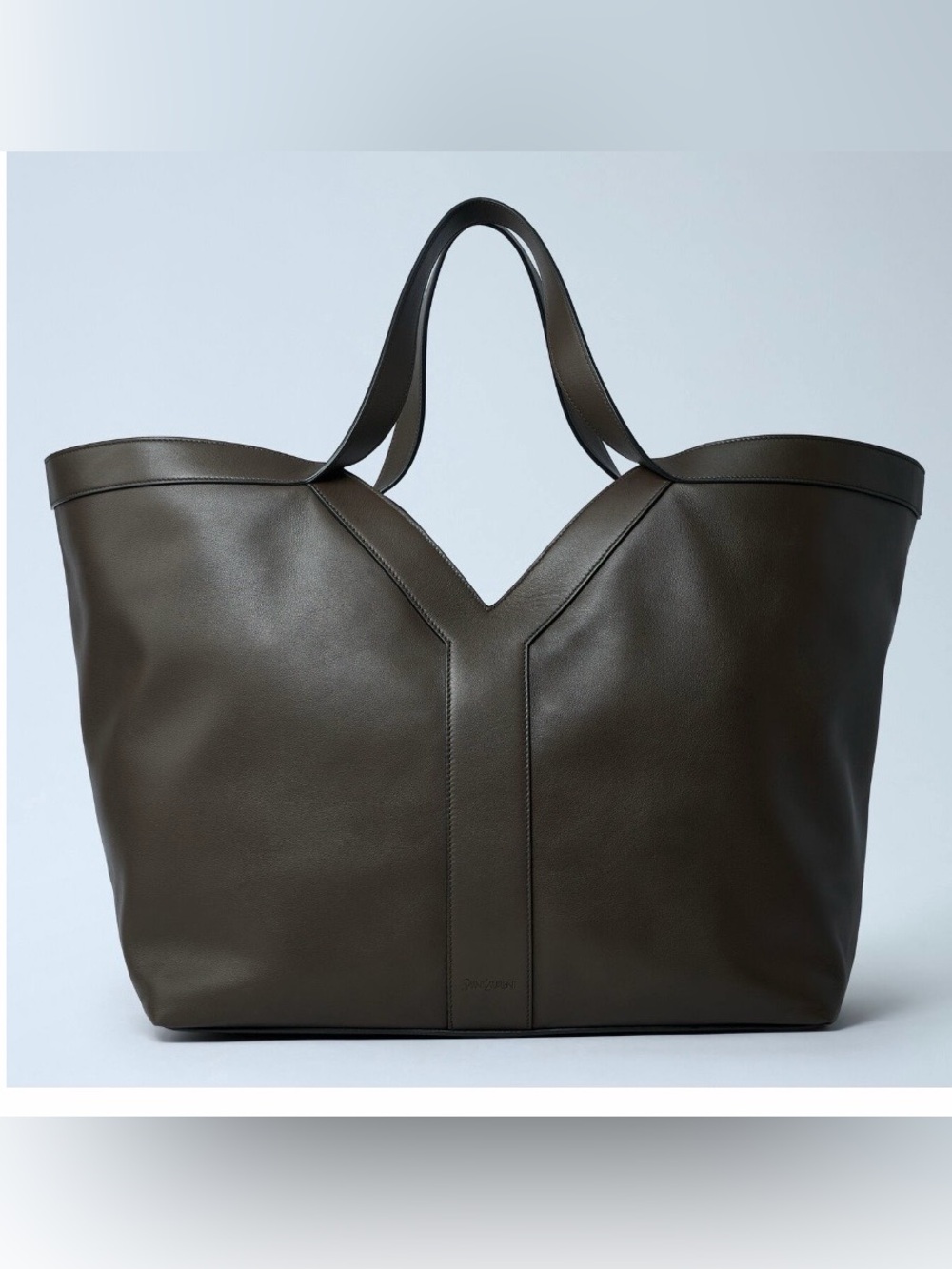 SAINT LAURENT Y large leather tote shoulder bag